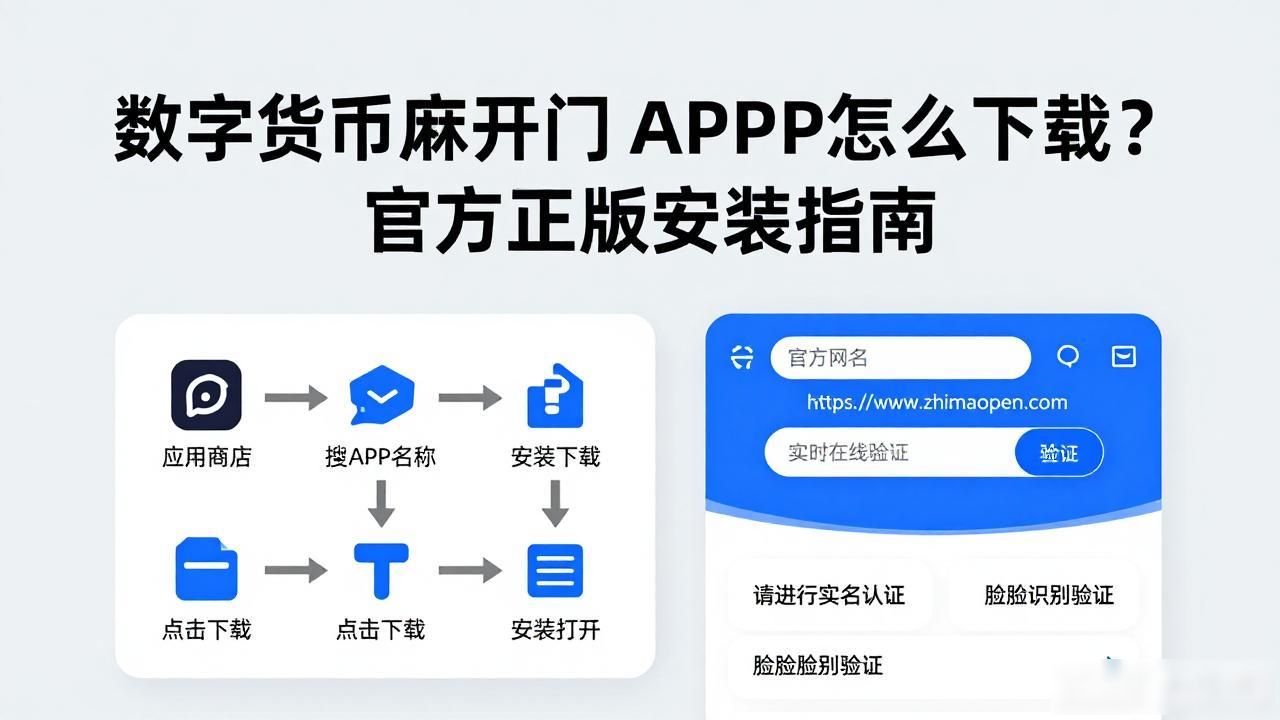 数字货币芝麻开门APP怎么下载？官方正版安装指南
