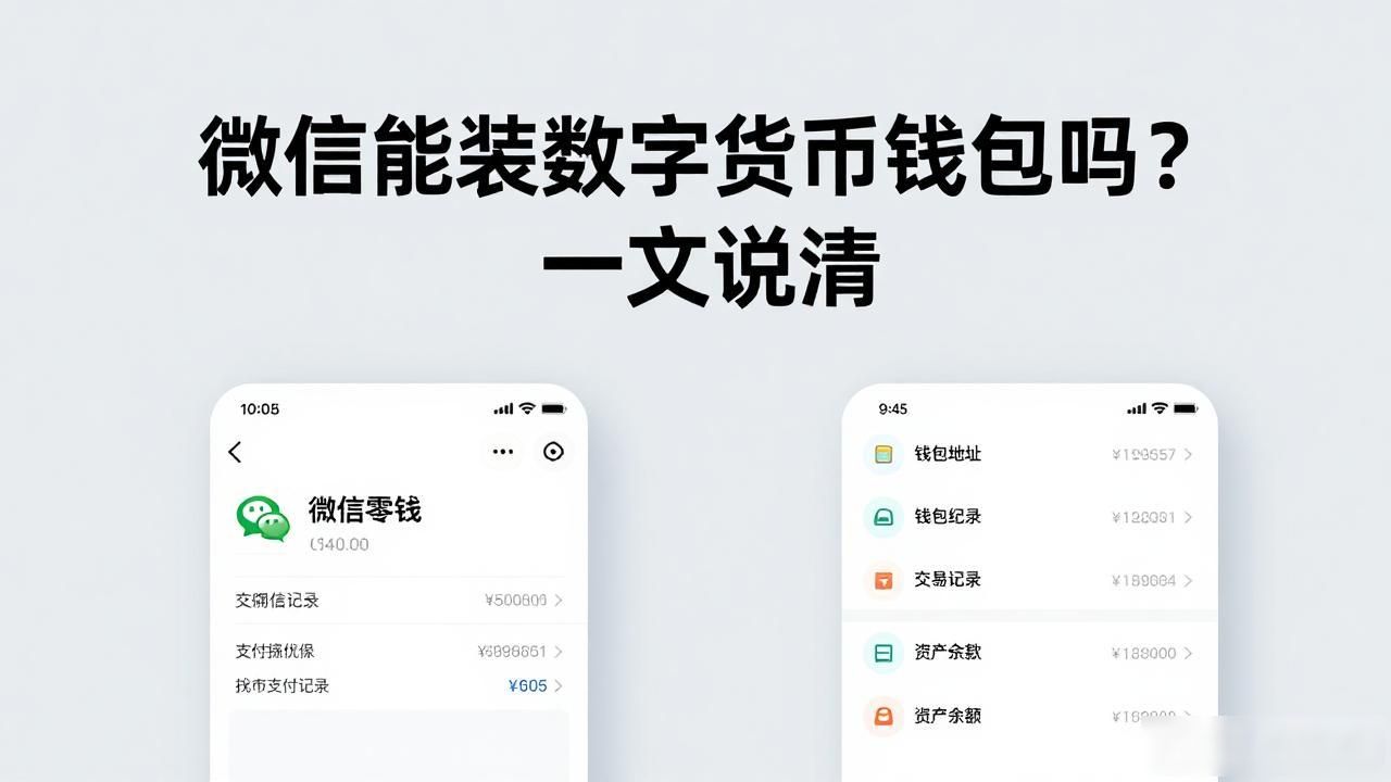 微信能装数字货币钱包吗？一文说清