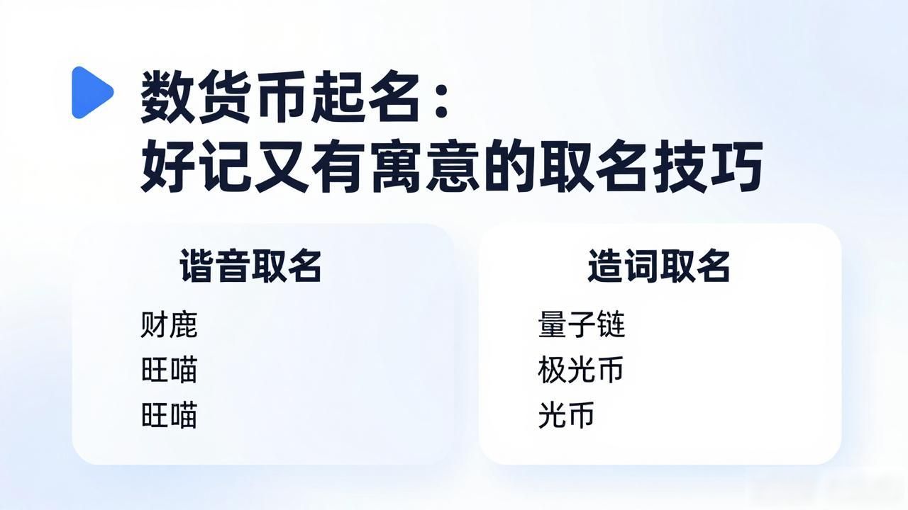数字货币起名大全：好记又有寓意的取名技巧