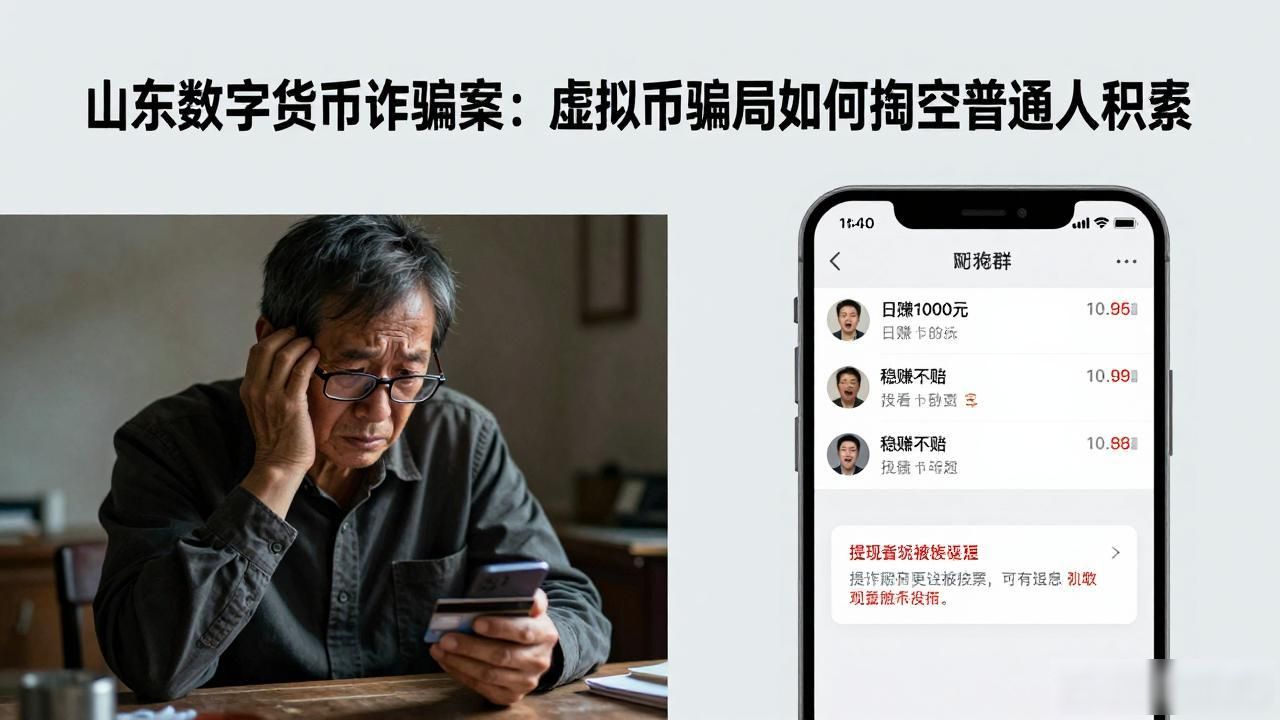 山东数字货币诈骗案：虚拟币骗局如何掏空普通人积蓄