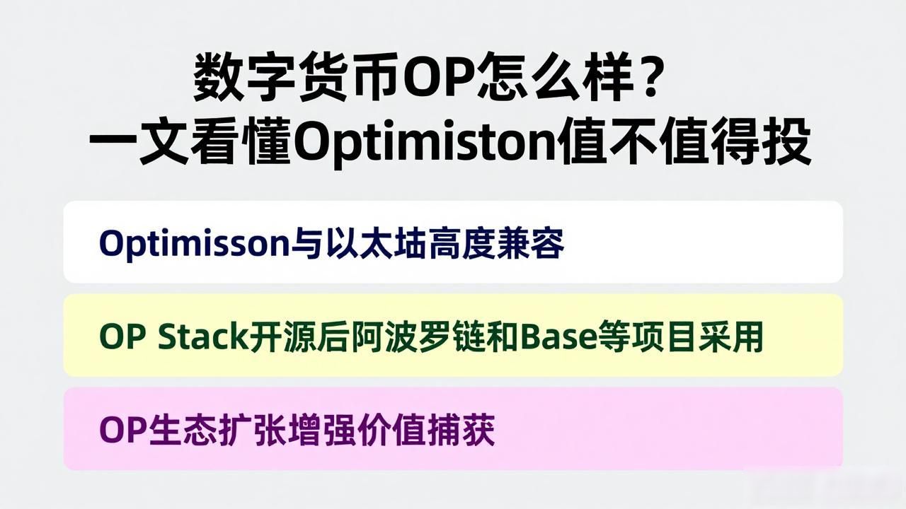 数字货币OP怎么样？一文看懂Optimism值不值得投