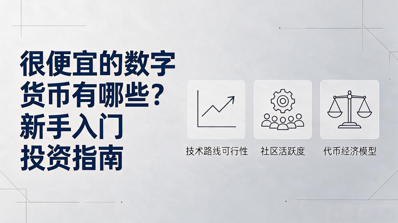 很便宜的数字货币有哪些？新手入门投资指南