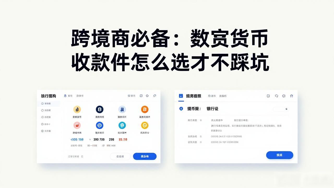跨境电商必备：数字货币收款软件怎么选才不踩坑