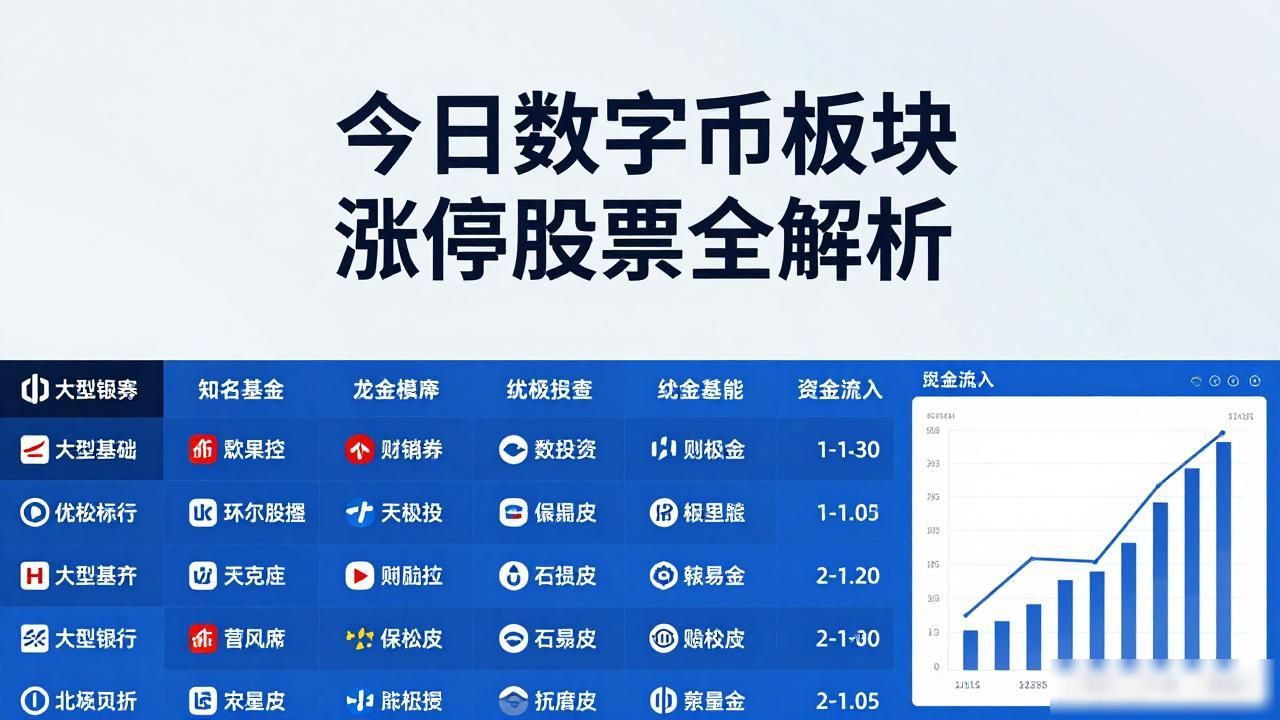 今日数字货币板块涨停股票全解析