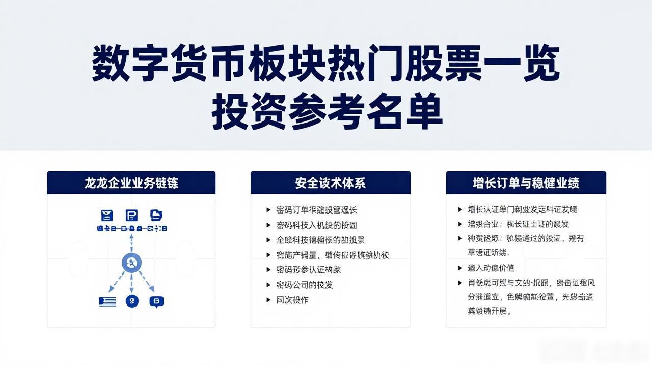 数字货币板块热门股票一览 投资参考名单