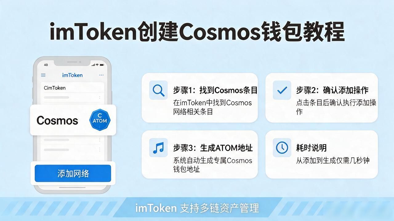 imToken创建Cosmos钱包教程 轻松开通ATOM账户