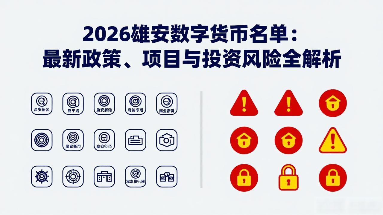 2026雄安数字货币名单：最新政策、项目与投资风险全解析