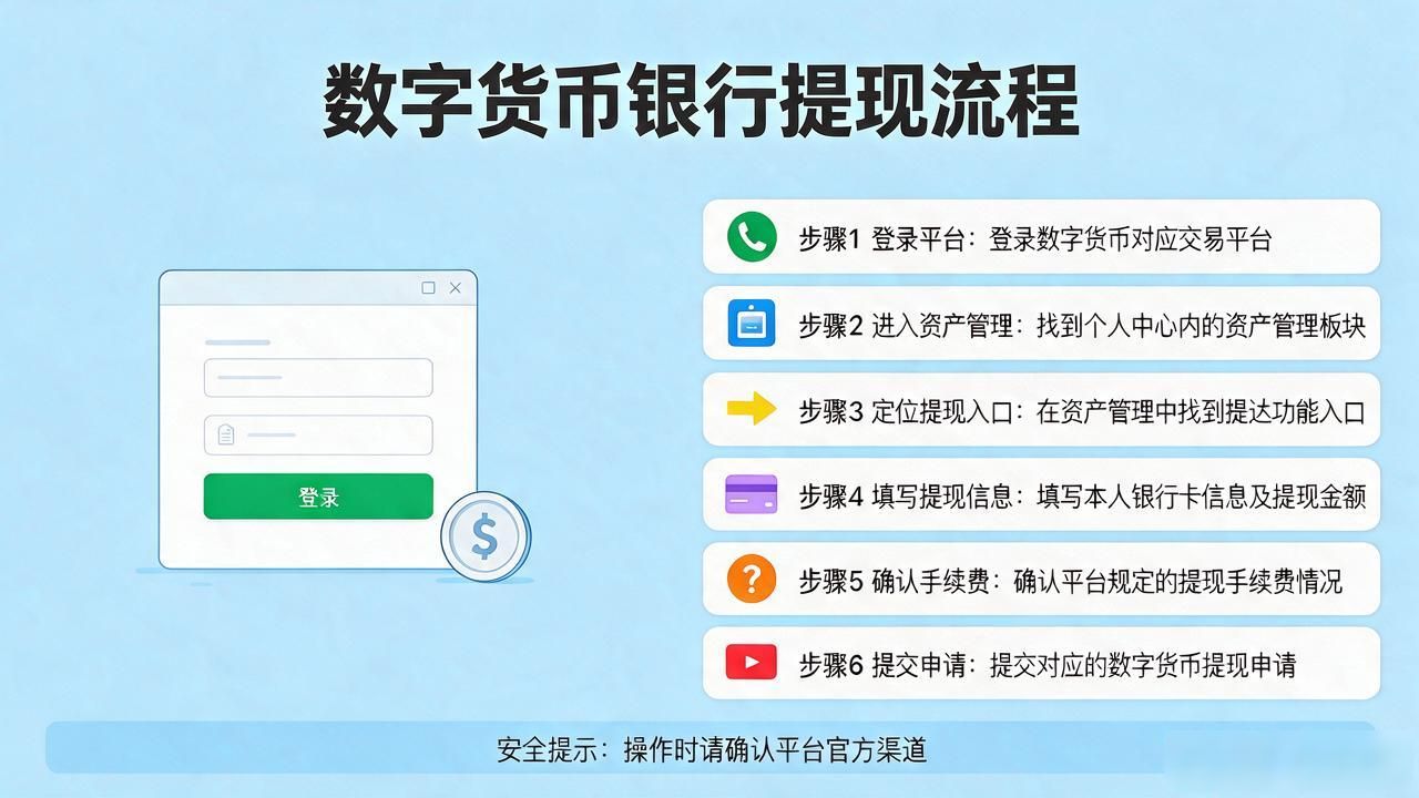 数字货币怎么在银行提现？实用指南来了