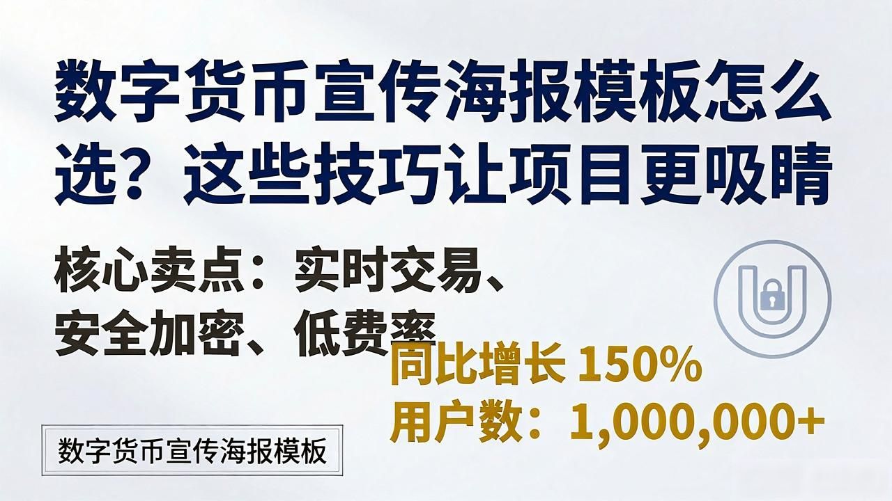 数字货币宣传海报模板怎么选？这些技巧让项目更吸睛