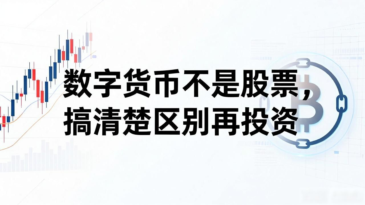 数字货币不是股票，搞清楚区别再投资