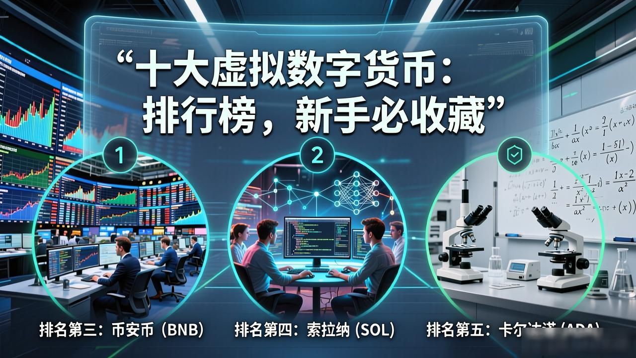 十大虚拟数字货币排行榜，新手必收藏