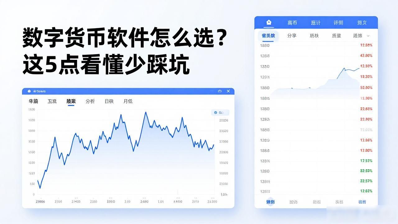 数字货币软件怎么选？这5点看懂少踩坑