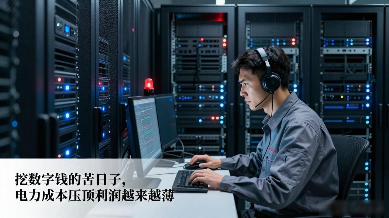 挖数字钱的苦日子，电力成本压顶利润越来越薄