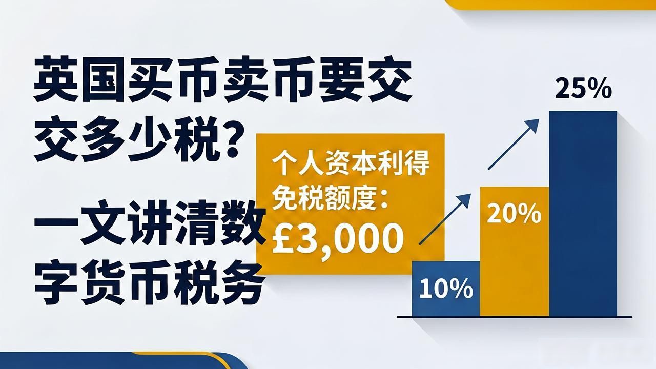英国买币卖币要交多少税？一文讲清数字货币税务