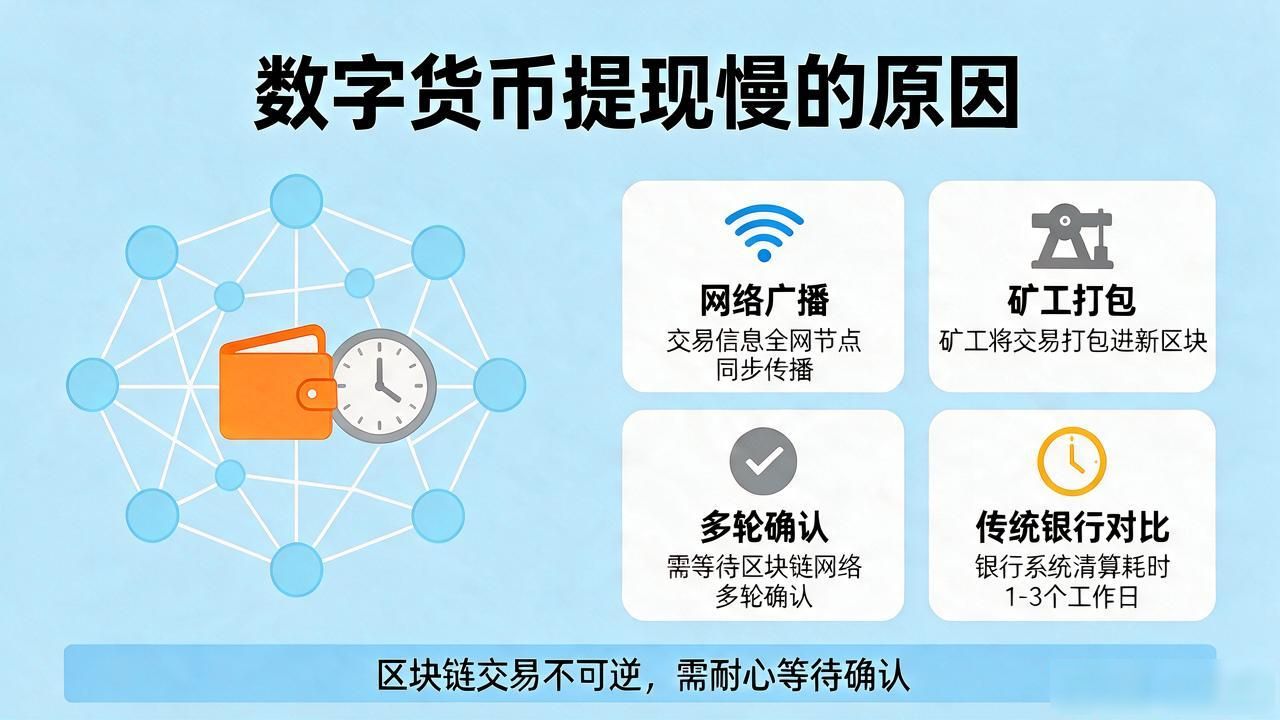 数字货币提现慢的原因及解决办法_区块链技术导致数字货币提现延迟_数字货币提现很慢吗